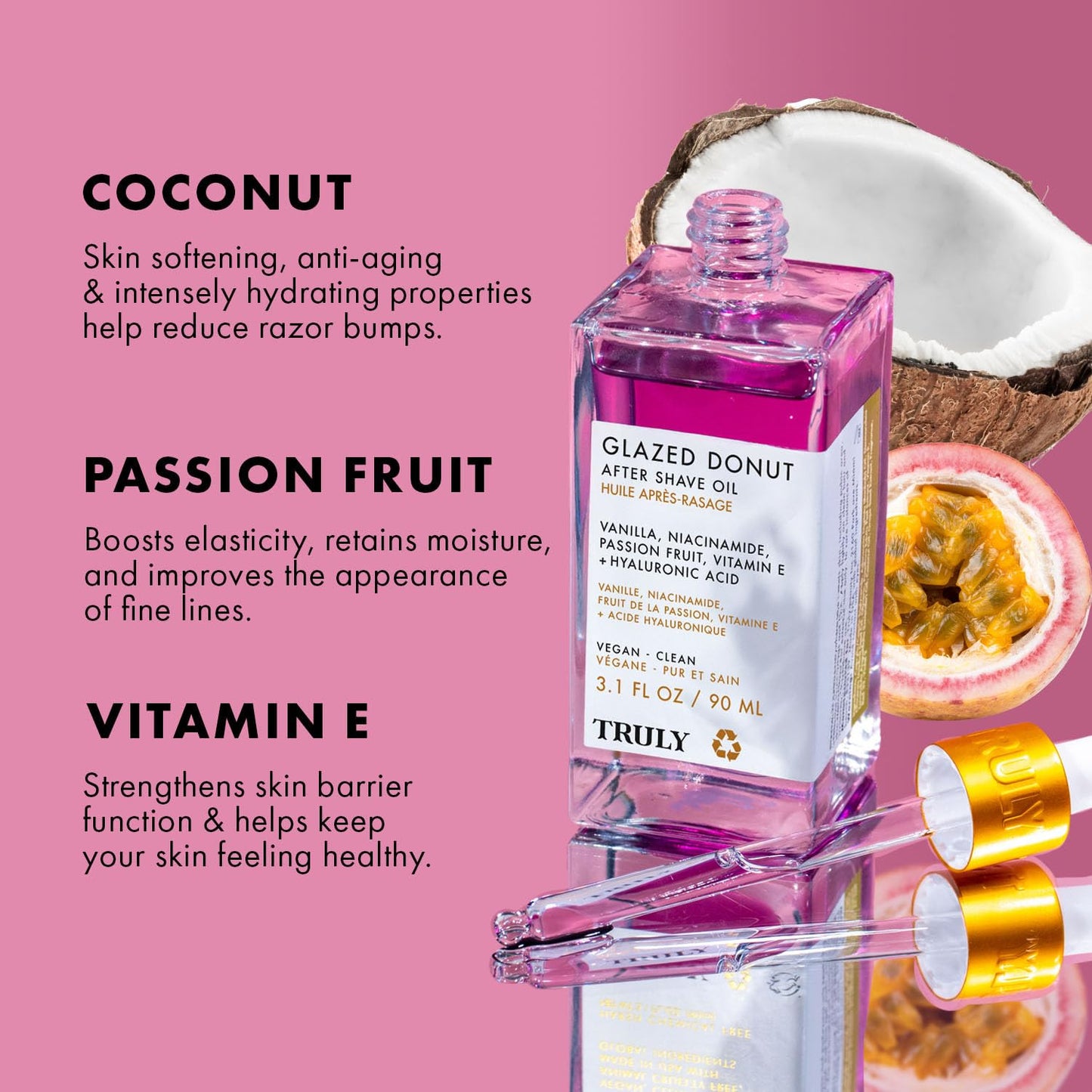 TRULY Luxury After Shave Oil | Soothing & Hydrating Treatment to Prevent Ingrown Hair For Smooth, Irritation-Free Skin for Daily Use